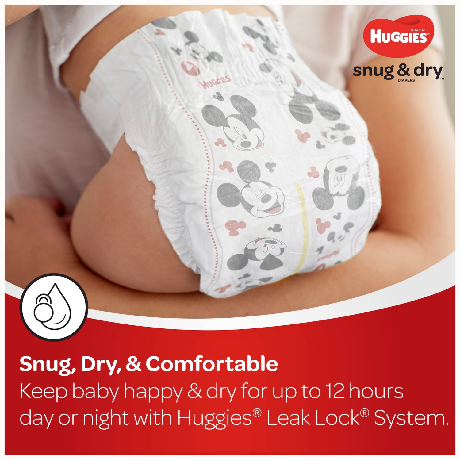 Huggies Couches pour bébés Snug & Dry, taille 4, 148 couches - 148 ea