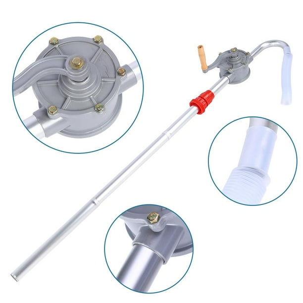 EBTOOLS Barrel Pump, 55 Gallon Manual Hand Rotary Oil Fuel Transfer