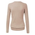 thumbnail image 2 of Made by Johnny Women's Keep It Classic Round Cardigan XXL KHAKI, 2 of 6