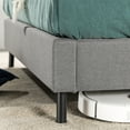thumbnail image 2 of Zinus 41" Avery Platform Bed Reclining Fabric Headboard and USB Ports, Gray, Queen, 2 of 12