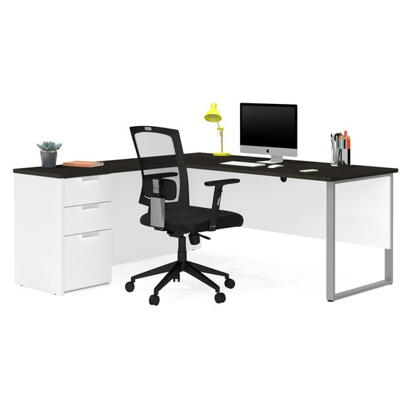 Bestar Pro-Concept Plus Bureau en L avec caisson