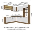 thumbnail image 3 of Cocina Integral de Esquina 459cm Agata Madesa 01 Marrón/Blanco, 3 of 5