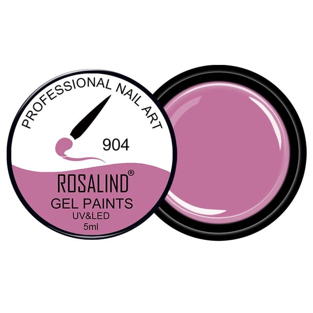 ROSALIND 5ML Pintura Gel Barniz Esmalte en gel para uñas Soak Off UV LED Top Coat Diseño de arte de uñas semipermanente para esmalte de manicura Tan Jianjun unisex