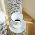 thumbnail image 4 of Aukfa Metal Large Floor Vases, Standing Vase Set of 3 for Home Decor,33.85"/29.13"/24.8"H,White, 4 of 8