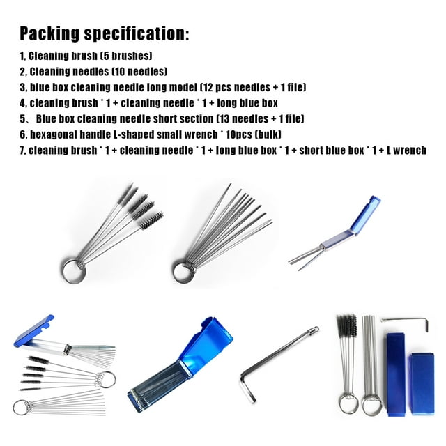 Baohd 1/2/3/5 Flexibility And Durability In Welding Tip Stability Welding Reliability brush+needle+box 15.5*10*1.5 cm 1 Pc