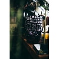 thumbnail image 3 of African Home Decor Pendant lampshade, handmade drum lampshade, ceiling or lamp base lampshade, home improvement- all sizes - Black and White, 3 of 5