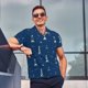 thumbnail image 4 of Balery Lighthouses and Anchors Camisa Polo de Hombre con Estampado, de Manga Corta y Tejido Medio, Camisa Tipo Golf Polo-4X-Large, 4 of 6