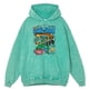 thumbnail image 2 of Sudadera con capucha para hombre, estilo retro, desgastado, con estampado de espacio cósmico, ovni y extraterrestres, 100 % algodón, estilo hip hop, informal, de gran tamaño, 2 of 4
