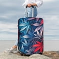 thumbnail image 7 of Xecao Red And Blue Leaves Print Elastic Luggage Cover, Double-sided Print , Perfect for Travel, Business, and Daily Use (Suitcase Not Included)-X-Large, 7 of 7
