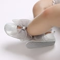thumbnail image 4 of Yoyauz Baby Girl Mary Jane Shoes Anti Slip Rubber Sole Ballet Slippers Princess Dress Wedding Shoes Newborn Kids Shoes Toddler Shoes（0-12 Month）, 4 of 6
