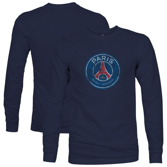 Men's 1863FC  Navy Paris Saint-Germain Color Badge Long Sleeve T-Shirt
