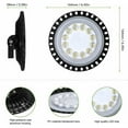 thumbnail image 5 of Lámpara industrial LED UFO 50W, 5000LM Iluminación de taller de luz de bahía alta 6500K Reflector blanco frío Lámpara UFO industrial interior al aire libre para taller de garaje, 5 of 5
