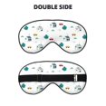 thumbnail image 2 of Naloa Cartoon House Print Sleep Mask for Sleeper, Light Blocking Sleeping Eye Mask for Women Men, Eye Shade with Adjustable Strap for Travel, Nap,Meditation, 2 of 7