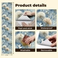 thumbnail image 5 of Retro Peel and Stick Wallpaper Dandelion Heads Blue Soft Watercolor Style Wall Mural 23.6in x 9.8ft Self Adhesive Removable Wall Paper Renter Friendly Wallpaper for Nursery Bedroom Cabinets, 5 of 8
