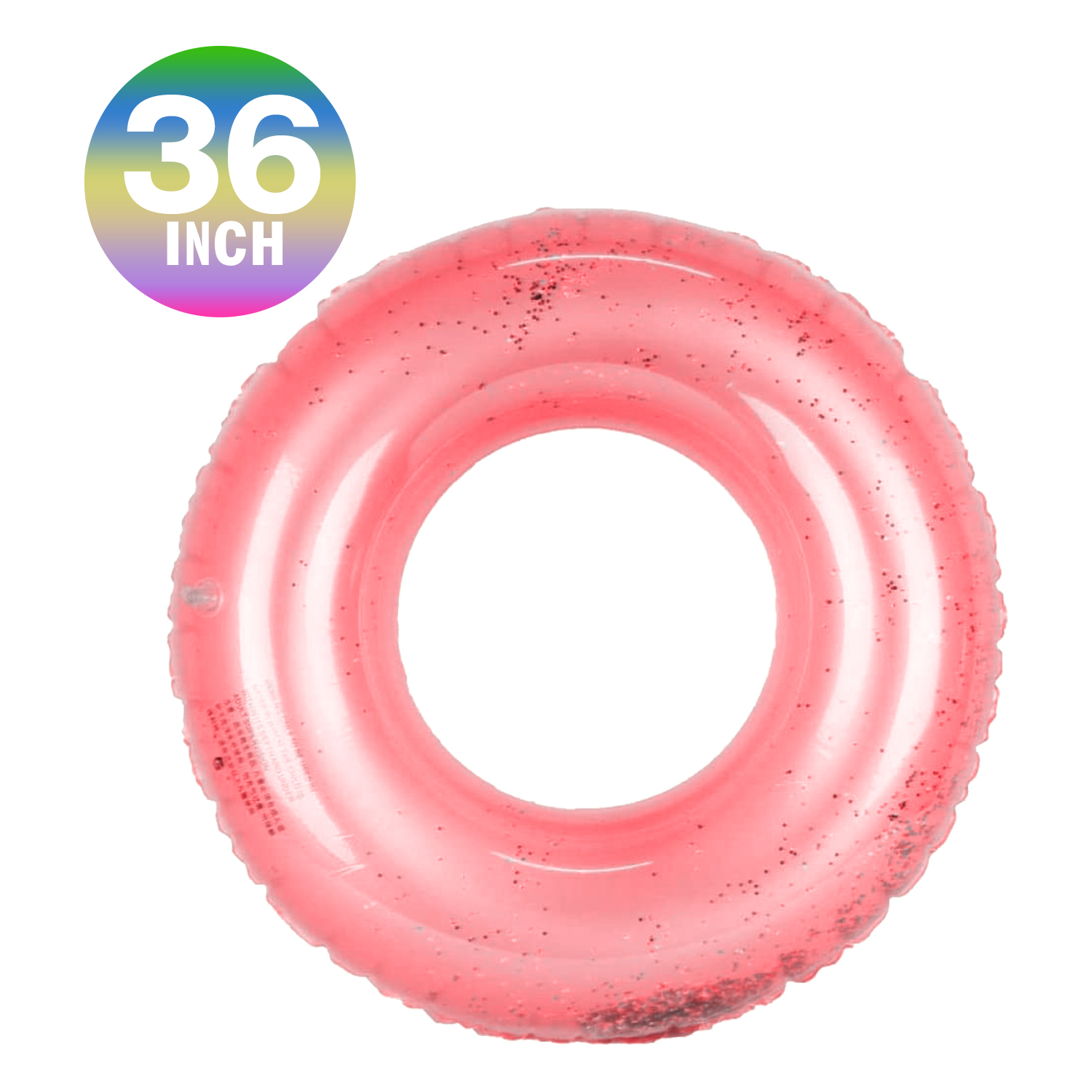 Pool Float Inflatable Floaties Glitter Sequin Pool Tube Swim Rings Pool Toys Summer Beach Toys for Adults Teenagers Girls Kids&nbsp; - image 1 of 8