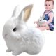 thumbnail image 2 of Interactive hopping rabbit toy electric pink white, 2 of 5