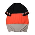 thumbnail image 5 of Summer Fashion Men's T Shirt Casual Patchwork Short Sleeve T Shirt Mens Clothing Trend Casual Slim Fit Hip-Hop Top Tees 5XL, 5 of 10