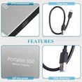 thumbnail image 4 of Portable External Hard Drive 128GB USB 3.0 Metal Hard Disk Storage Expansion for PC Laptop PS4 TV, 4 of 6