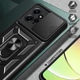 thumbnail image 4 of Case for Xiaomi Redmi Note 12 4G with Slide Camera Cover, Military Grade Drop Protective Phone Cover Case with Ring Kickstand for Xiaomi Redmi Note 12 4G SJ Rose Gold, 4 of 9