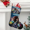 thumbnail image 2 of Inenarrable Tema: Calcetines de Navidad, fino lino blanco para colgar en escaleras y chimenea, decoración navideña para el hogar, regalo de Navidad. 54cm × 38cm, 2 of 5
