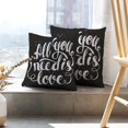 thumbnail image 6 of LALILO Throw Pillow Covers You Love Lettering You Love Modern Cushion Cover 18" x 18", 2206 Pack, 6 of 6