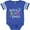 Football Blue and White, variant on Believe in Fairies Boys or Girls Baby Bodysuit