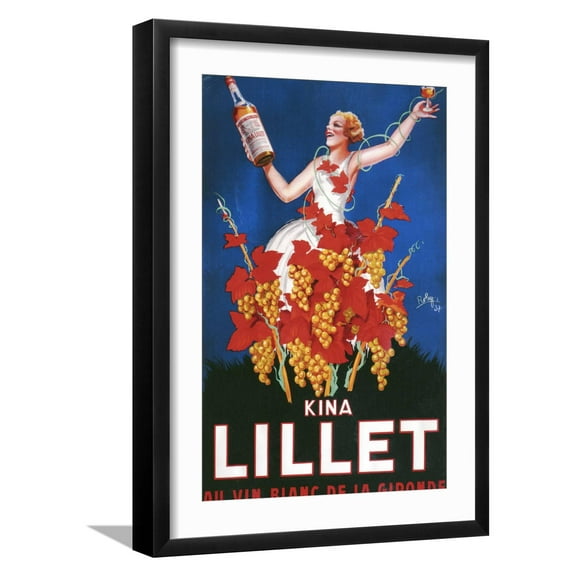 Art.com Kina Lillet Giclee Print, Black Frame Wall Art, 17" x 23"