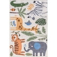 thumbnail image 4 of nuLOOM Zia SplashGuard Graphic Machine Washable Area Rug, 3' x 5', Zia White Multicolor, 4 of 11
