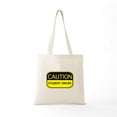 thumbnail image 5 of CafePress - CAUTION Student Driver Tote Bag - Unisex Canvas Tote Bag, Beige, 1-Piece, 5 of 6
