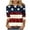A-Multicolor, variant on 4th of July Womens Shirt Patriotic Blouse Women Red White and Blue T Shirt 4th of July Womens Top American Flag Tees Independence Day Fashion Casual Print Round Neck 3/4 Sleeve T-Shirt Ladies Top