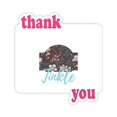 thumbnail image 1 of Brown Flower Flower Paint Thank You Stickers Quote Grateful, 1 of 3