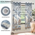 thumbnail image 3 of Yayeee Window Curtains Light Filtering 63"x42" Grommet Panel Pair Home Living Room Decor, Blue Snowy Mountain, 3 of 7
