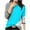 Sky Blue, variant on Women's Basic Colorblock Tops Round Neck Long Sleeves Casual Loose Blouse Comfy Pullover Fall Shirts