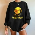 thumbnail image 2 of Pullovers d'Halloween pour Femmes Manches Longues Chandails en Molleton Squelette Drôle Citrouille, 2 of 5