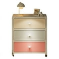 thumbnail image 4 of Large Capacity Multi Layer Drawer Storage Cabinet PP Macaron Color with Enough Storage Space, Lightweight for Bedroom Office, 4 of 8