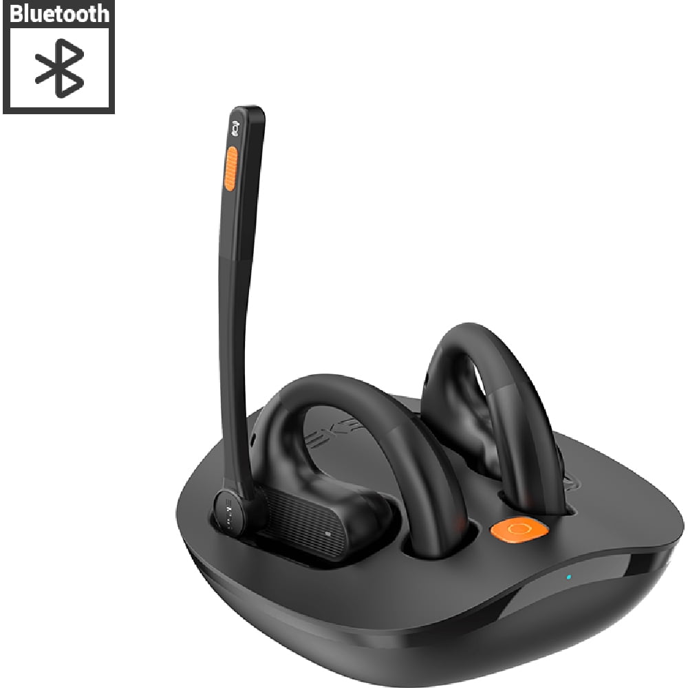 EKSAtelecom S30 AI-Powered Open-Ear True Wireless Headset, Black