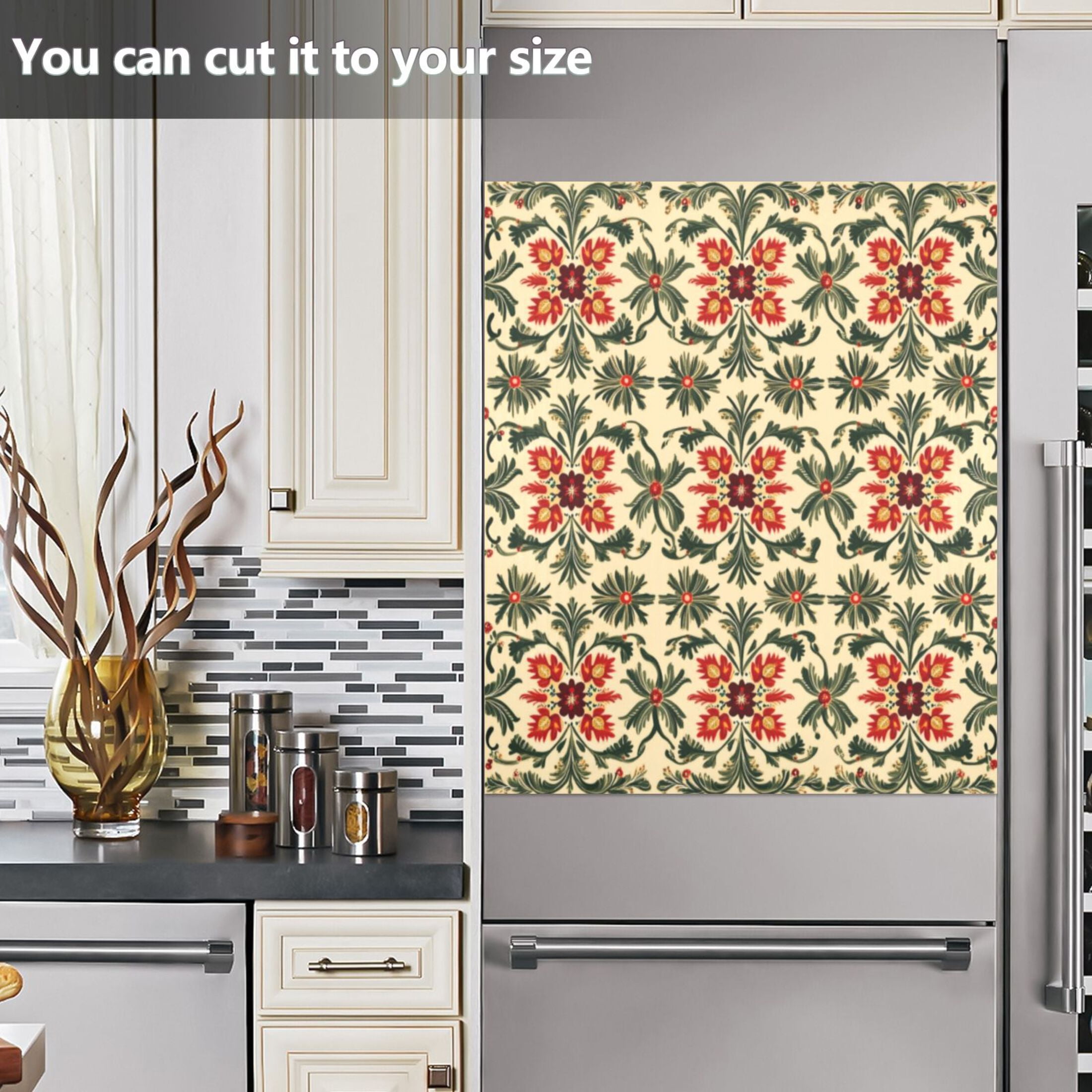 Dishwasher Magnetic Sticker 23x26 Inch Refrigerator Magnetic Sticker Washing Machine Magnetic Sticker Kitchen Panel Magnetic Sticker Home Decor Christmas Style Snowflakes