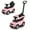 Pink, variant on Topbuy 3 in 1 Push Car for Toddlers Licensed Land Rover Discovery Ride on Toy with Removable Handle & Guardrail Pink
