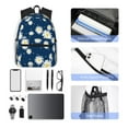 thumbnail image 6 of Gukieu Daisies Flowers Print Backpack, Waterproof Backpack with Adjustable Shoulder Straps, Suitable for Campus, Business, Travel, Unisex, 6 of 6