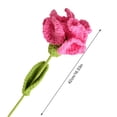 thumbnail image 4 of Clavel Ganchillo Punto Terminado para Cumpleaños Boda (rosa) Rojo, 4 of 8
