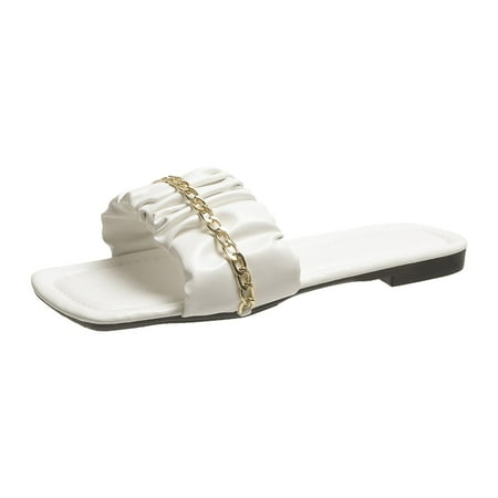 

Wesracia shoe Fashion Women Summer Comfortable Flat Shoes Beach Peep Toe Breathable Slippers Sandals the shoes for ladies summer