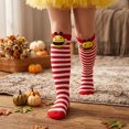 thumbnail image 3 of Kids Bee Knee High Socks for Halloween, 3D Plush Bumblebee Costume Socks, Red White Striped with Red Toe for Christmas Stocking Stuffers, Gag Gifts and Fun Holiday Gifts, 3 of 3