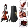 thumbnail image 4 of Mini Instrumentos Musicales de 8 Cm, Adornos Modelo de Violín, Accesorios para el Hogar, Regalos Artesanales de Cumpleaños, 4 of 5