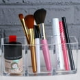 thumbnail image 5 of Acrylic Makeup Brush Organizer Holder, Clear Cosmetic Brushes Storage with 3 Slots, 5 of 7
