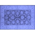 thumbnail image 1 of Ahgly Company Machine Washable Indoor Rectangle Oriental Blue Traditional Area Rugs, 5' x 8', 1 of 4