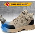 thumbnail image 2 of Steel Toe Boots for Men Work Safety Boots Indestructible Shoes Industrial Construction Boot Comfortable Puncture Resistant Lightweight Work Boots, 2 of 13