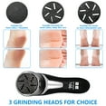 thumbnail image 5 of Rirool Electric Callus Remover for Feet with Vacuum, Rechargeable Foot File with 3 Quartz Heads & 2 Speeds, IPX7 Waterproof, LCD Display, 10-in-1 Pedicure Kit for Dead Skin Removal, Black, 5 of 7