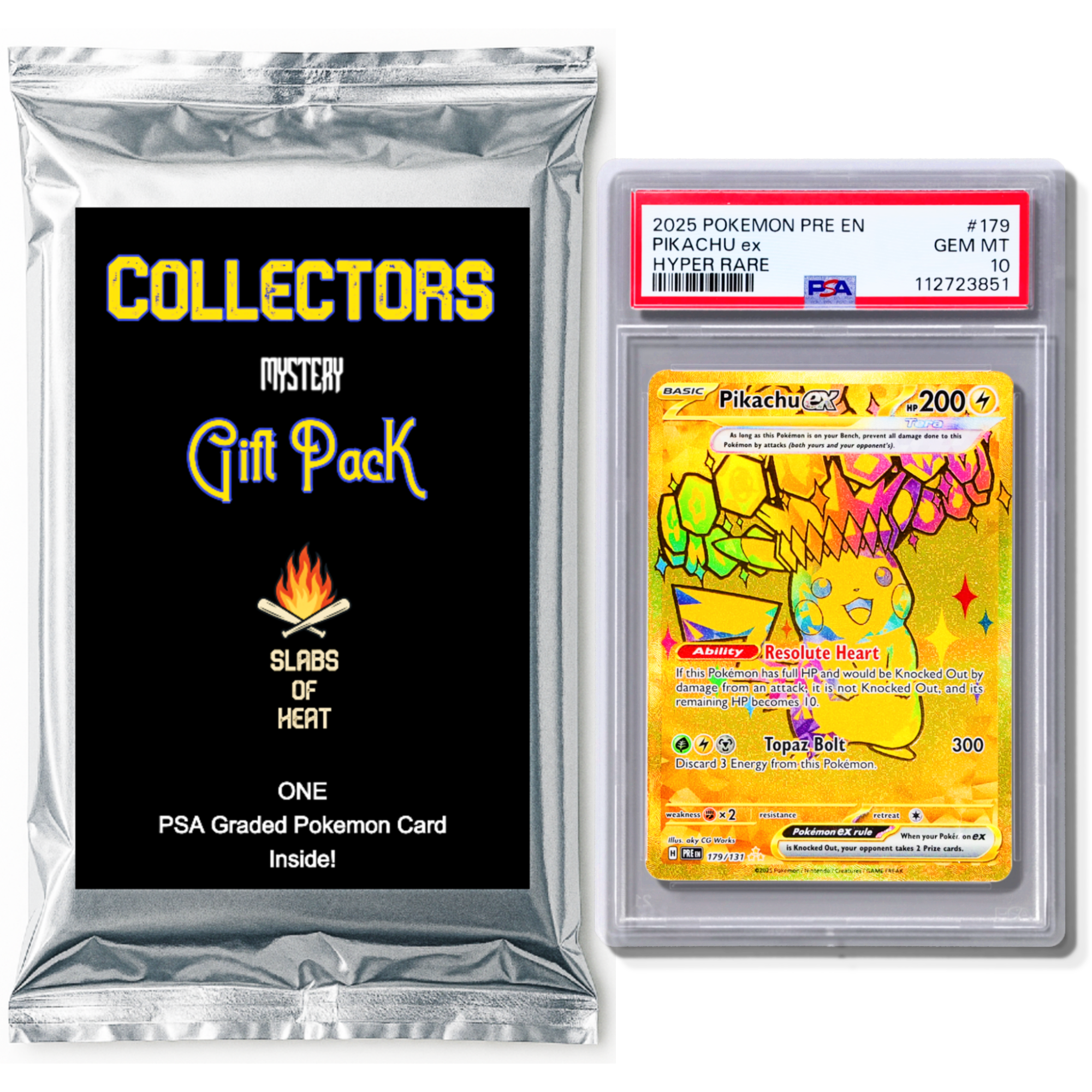 pokemon mystery graded card Pokmon Box! (PSA, CGC, BGS) Unlock the power of Golden Graded Pokmon Mystery Packs COLLECTORS SUMMIT Mythic Edition, Graded