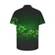 thumbnail image 5 of Ceisia Men's St. Patrick's Day Shamrock Vine Print Short Sleeve Turndown Collar Stretch Casual Shirt Dark Gray XXXL Gifts, 5 of 5