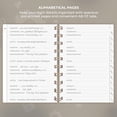 thumbnail image 3 of WWS-Password Book Spiral \u2013 Mini Internet Address & Password Organizer with Laminated Alphabetical Tabs \u2013 Small Password Keeper Journal \u2013 Hardcover, Pocket Size, 4.7x5.7\u201d (Seashell, 3 of 4